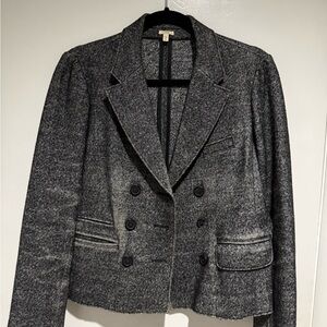 J. Crew Charcoal Double-Breasted Blazer